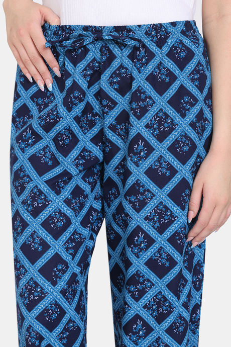 Zivame Bloom Hive Woven Sleep Pyjama - Medieval Blue — image 5